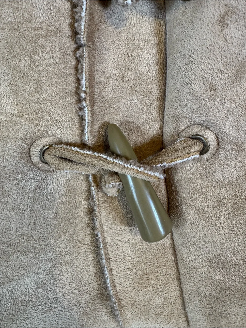 Vintage UGG Australia kids' hooded faux shearling duffle coat, Kids size 2